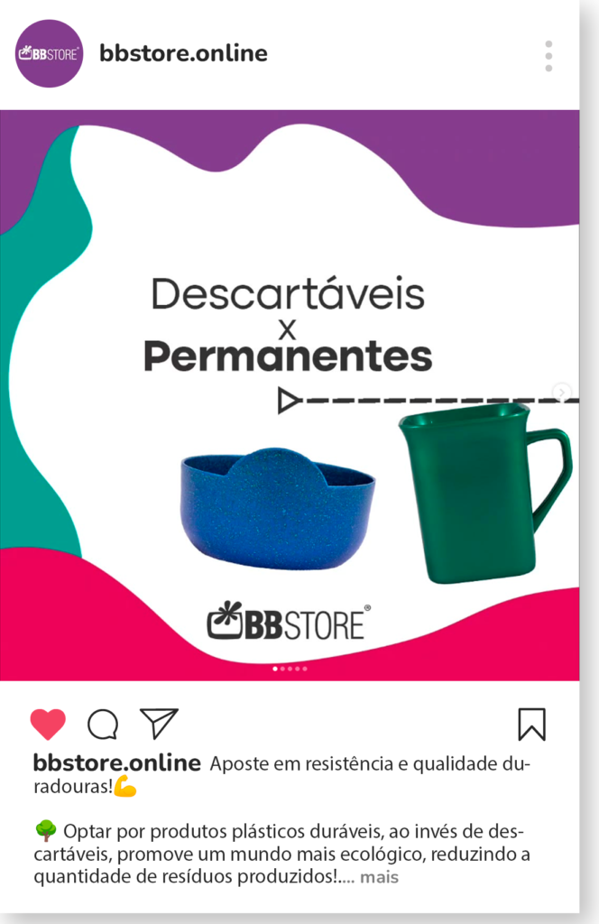 Aposte em resistência e qualidade duradouras!💪 🌳 Optar por produtos plásticos duráveis, ao invés de descartáveis, promove um mundo mais ecológico, reduzindo a quantidade de resíduos produzidos!