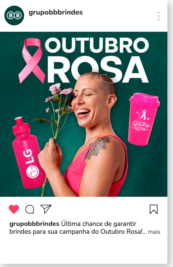 Última chance de garantir brindes para sua campanha do Outubro Rosa! 💼 Ainda da tempo de se juntar a essa causa e distribuir brindes personalizados que promovem a conscientização!