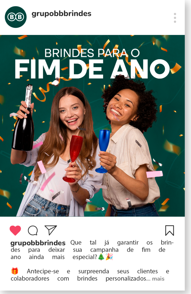 Que tal já garantir os brindes para deixar sua campanha de fim de ano ainda mais especial?🎄🎉 🎁 Antecipe-se e surpreenda seus clientes e colaboradores com brindes personalizados que celebram essa época festiva!